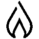 Gas flame icon