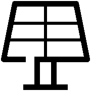 Solar panel icon
